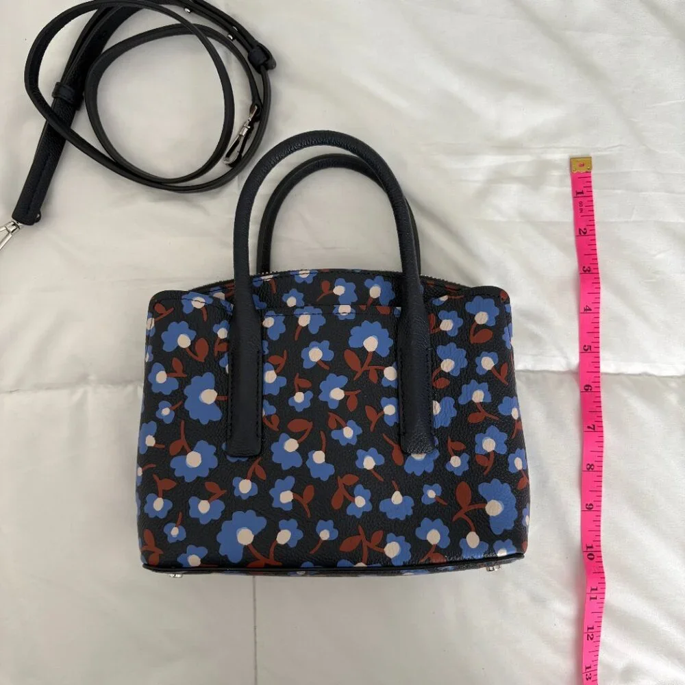 Kate Spade New York Margaux Party Floral Satchel Small Crossbody Quiet Luxury